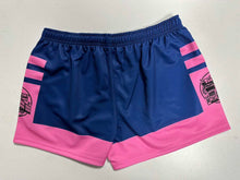 Load image into Gallery viewer, TERRITORY TIME STOCK CRATE FOOTY SHORTS - Blue &amp; Pink
