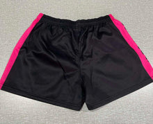 Load image into Gallery viewer, TERRITORY TIME SIGNATURE FOOTY SHORTS - Black &amp; Pink
