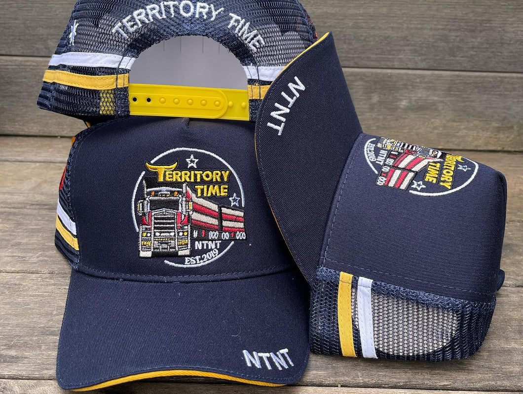 TERRITORY TIME STOCK CRATE LOGO HAT - Navy & Yellow