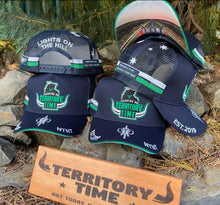 Load image into Gallery viewer, TERRITORY TIME &quot;Lights on the Hill&quot; HAT - Green Stripe
