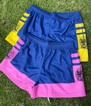 Load image into Gallery viewer, TERRITORY TIME STOCK CRATE FOOTY SHORTS - Blue &amp; Pink
