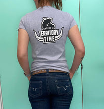 Load image into Gallery viewer, TERRITORY TIME WOMENS SIGNATURE FITTED T-SHIRT - Grey
