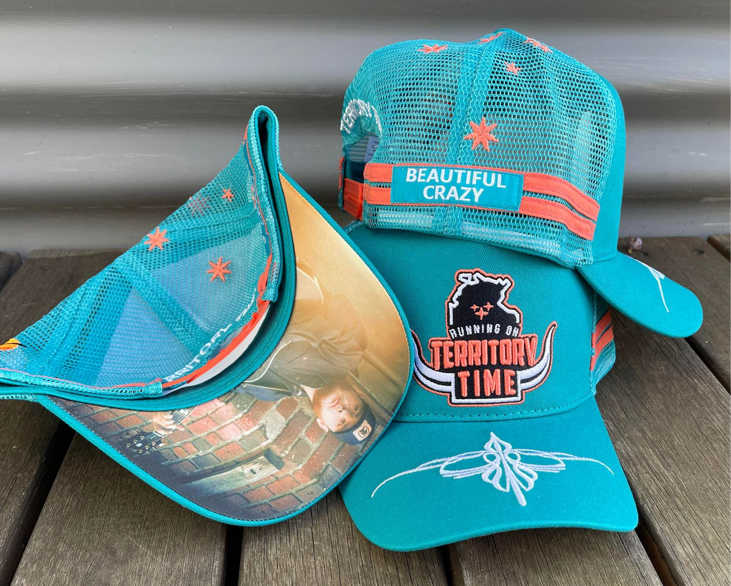 **ONLY 10 LEFT IN STOCK** TERRITORY TIME “Beautiful Crazy” TEAL HAT