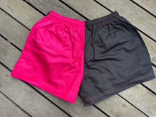 Load image into Gallery viewer, NTNT COTTON FOOTY SHORTS - Pink &amp; Black
