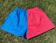 Load image into Gallery viewer, NTNT COTTON FOOTY SHORTS - Pink &amp; Blue
